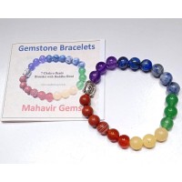 7 Chakra with Buddha head Bracelet