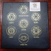 7 chakra Symbol Engraved Healing Gemstone Set