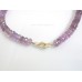 Amethyst Roundel Faceted beads 17"