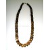 Smoky Quartz Shaded Roundel Faceted beads 19"