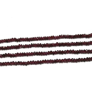 Wine Red Garnet Faceted Beads of 14" Inch रक्तमणि रत्न, Raktamani