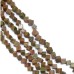 Beads Unakite Cubes strings of 14 Inch