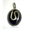 Natural Amethyst Oval Cabs Pendant