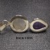 Natural Rainbow Moonstone Amethyst Pendant