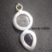 Natural Rainbow Moonstone Amethyst Pendant