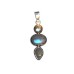 Natural Rainbow Moonstone Trio Pendant