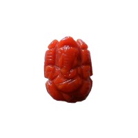 Ganesha in Natural Red Coral 5.91 Carat