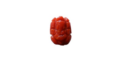 Ganesha in Natural Red Coral 5.91 Carat