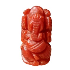 Ganesha in Natural Red Coral 8.92 Carat