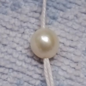 Freshwater Cultivated Pearl 3.45 Carats full drilled Round Bead shaped