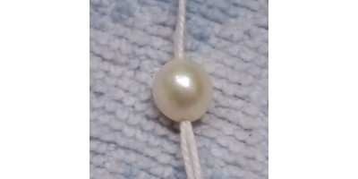 Freshwater Cultivated Pearl 3.45 Carats full drilled Round Bead shaped