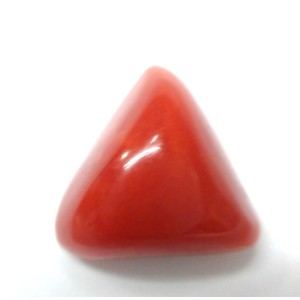 Natural Triangle Red Coral  3.03 Carat / 3.33  Ratti 