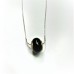 Black Onyx Donut Pendant