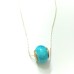 Turquoise Donut Pendant