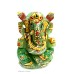 Elephant Head God (Ganesha) in Natural Serpantine Gemstone