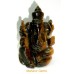 Elephant Head God (Ganesha) in Natural Tiger's Eye