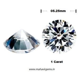 High Quality Cubic Zirconia RBC 1 carat