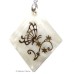 Mother of Pearl Pendant with Golden Art