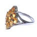 Natural Citrine Ring in Sterling Silver