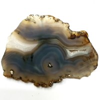 Banded Agate Geode Slab/Slice- Large-Grade "A"- Natural Color - 610 Carats
