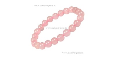 Natural Rose Quartz Bracelets from Mahavir Gems Natural Rose Quartz Bracelets from Mahavir Gems