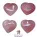 Natural Rose Quartz Heart shaped 50mm Cabochon