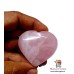 Natural Rose Quartz Heart shaped 50mm Cabochon