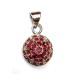 Gem Pendant with Natural Ruby Gemstones