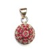 Gem Pendant with Natural Ruby Gemstones