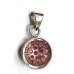 Gem Pendant with Natural Ruby Gemstones