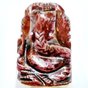 Lord Ganesha in Natural Ruby Gemstone 75.75 Carats