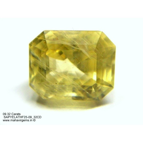 natural yellow sapphire