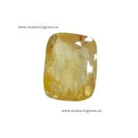 Natural Yellow Sapphire 3.80 Carat (4.17 Ratti) Cushion Cut Certified Ceylon Unheated & Untreated Pukhraj | Mahavir Gems