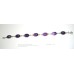 Silver Bracelet with Natural Amethyst Cabachone