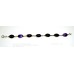 Silver Bracelet with Natural Amethyst Cabachone