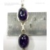 Silver Bracelet with Natural Amethyst Cabachone