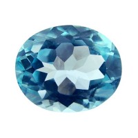 Blue Topaz Natural Gemstone Oval Shaped 2 Carat - 2 Ratti