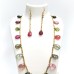 Tourmaline Pear Briolet Necklace with earrings